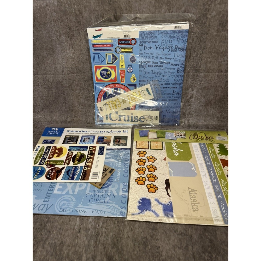 Princess Cruises Moxie Arctic Circle Alaskan Cruise Maiden Voyage Scrapbook Kits